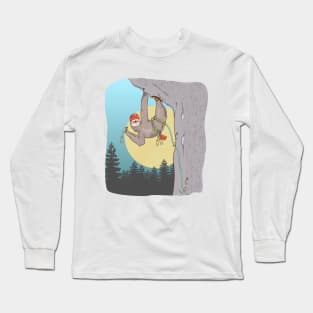 Sloth Rock climbing Long Sleeve T-Shirt